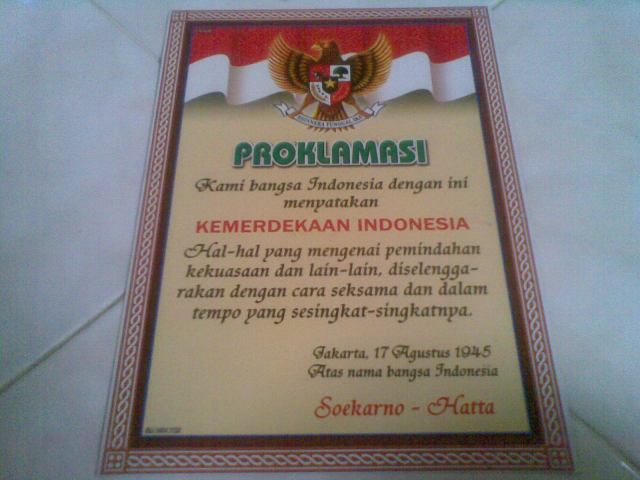 Contoh poster proklamasi