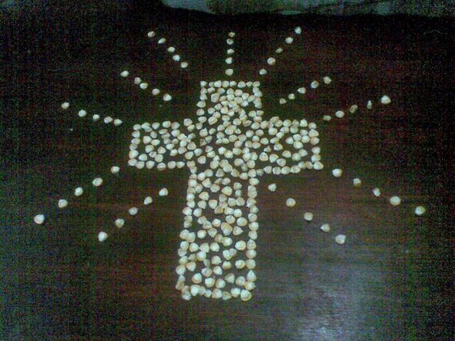 Penuhi bag dalam dan tambahkan sinar