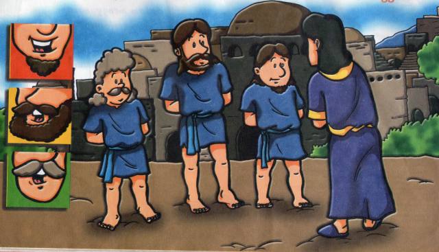 PERAGA KELAS KECIL 3 ORANG PELAYAN DAN TUANNYA