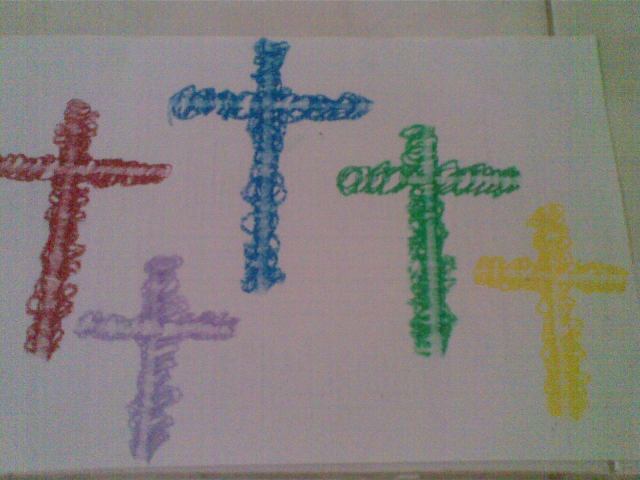 SALIB KRISTUS DENGAN BERBAGAI WARNA