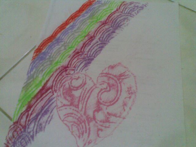 bisa juga diberi gambar bentuk hati atau lainnya sesuka hati anda...