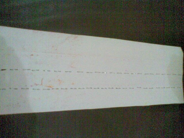 JALAN YANG DIBUAT DARI HASIL STEPLES SEPANJANG LIPATAN