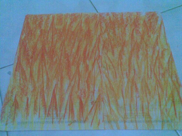 Dua lembar kertas kobaran api yg didekatkan