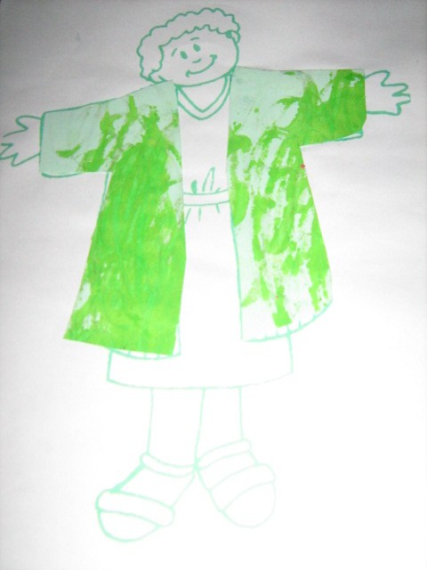 JUBAH YUSUF BERLUMURAN LUMUT SAAT DIMASUKKAN KE DALAM SUMUR. (ITU ADALAH HASIL IMAJINASI SAYA SENDIRI).