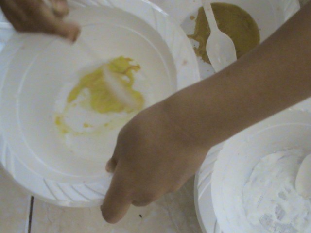 tingkat kekentalan air harus pas jangan terlalu encer agar gambar cepat kering