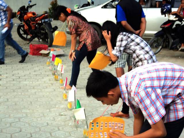 Sedang bersiap siap berlari