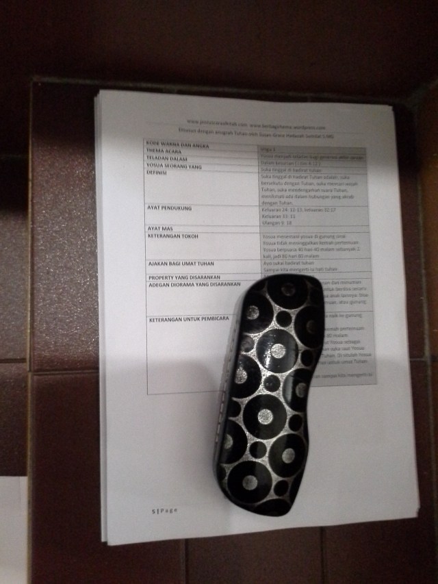 Kartu pembicara juga dimiliki oleh guru pembimbing kelompok sehingga mereka dapat mengarahkan diorama 